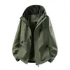 Chaqueta Térmica de Forro Polar Desmontable 3 en 1 de Grafeno, Abrigo de Dos Piezas Cortavientos e Impermeable para Trabajo al Aire Libre, Personalizable