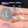 Prata Esterlina S925 Pingente de Pena Folha Finamente Trabalhado Joia de Cristal Pulseira Trançada Colar Acessórios Artesanais DIY