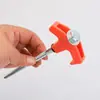 Estacas de rosca em formato de T para acampamento ao ar livre, estacas de solo espirais para barracas de dossel, estacas de aço fixas espessadas resistentes ao vento, acessórios de camping