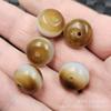 Cuentas Dzi en Forma de Línea, Hebillas de Jade, Cuentas de Ábaco, Cuentas Sueltas de Jade, Espaciadores de Ágata de Color Blanco Café, Cuentas Espaciadoras, Accesorios para Joyería, Cuentas Hechas a Mano