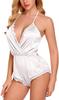 Comércio exterior oferta europeia e americana nova cor sólida feminina sling jumpsuit sexy lingerie fábrica vendas diretas