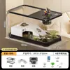 Acuario Ecológico Pecera de Plástico para Peces Dorados con Tapa Transparente Sala de Estar Pequeño Lujo Paisaje Acuario de Escritorio Tanque para Tortugas