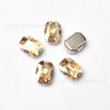 Atacado Colorido D Garra Retangular Octogonal Cristal Costurado à Mão Diamante Multifacetado Jóias de Cristal de Vidro DIY Acessórios de Vestuário