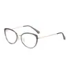 Gafas Ojo de Gato S12037, Efecto Adelgazante para Rostros Cuadrados y Redondos, Monturas de Gafas Súper Elegantes, Cómodas para Todos los Tipos de Rostro, Aspecto Natural