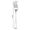 Juego de Cubiertos de Acero Inoxidable Transfronterizo: Cuchara para servir, Cuchara de buffet, Tenedor, Cuchara para ensalada, Tenedor, Espátula de cabeza cuadrada, Juego de cucharón para sopa