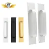 Manija de Puerta sin Taladro Manija de Puerta de Aleación de Aluminio Puerta y Ventana de Vidrio Acero Plástico Manija de Puerta de Balcón Manija de Puerta Corredera Puerta de Gabinete