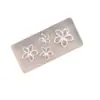 Molde de silicona para arte de uñas de frangipani de alta transparencia, lindo relieve de frangipani de verano, flor pequeña 3D para accesorios de pendientes DIY