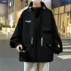 Ropa para Hombre Enbu Primavera y Otoño Chaqueta Nueva para Hombres Jóvenes, Marca de Moda Tendencia, Corte Holgado, Tallas Grandes, Chaqueta Deportiva Estilo Coreano