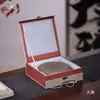 Caja de embalaje para bandeja de té de arcilla púrpura, plato colgante de cerámica, platillo, caja de regalo, pastel de té, piedra de tinta, marco de fotos, caja cuadrada de brocado para almacenamiento