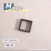 Caja de joyería a prueba de polvo y oxidación, caja pequeña transparente, caja de almacenamiento, pendientes negros, anillo, caja de exhibición para colgar joyas