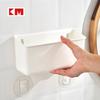 501AAC. Comercio exterior original único sin costuras pegar cesta colgante de baño caja de almacenamiento de pared con orificio de drenaje estante de almacenamiento sin perforaciones