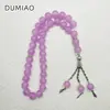 33 Cuentas de Oración, Cuentas de Vidrio Negro de 10 mm, Tasbih, Joyería Transfronteriza al por Mayor