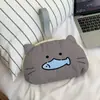 Bolsa de Almacenamiento de Ropa Interior Tres en Uno Bolsa Colgante de Viaje con Dibujo de Gato Pescador Bolsa de Porciones Bolsa de Almacenamiento para Calzones y Sujetadores