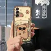 Adequado para Capa de Celular Samsung A57 5G/Sm-A5760, Porta-Cartões Divertido e Fofo com Grafite, Porta-Cartões Juvenil, Modelos Masculinos e Femininos