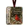Adorno de Efectivo Acrílico Navideño, Clip para Dinero con Etiqueta Colgante, Regalo de Decoración para Árbol de Navidad, Colgante Creativo de Bendición Festiva