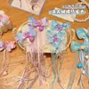 Par de Grampos Acessórios Super Fada Hanfu Grampos Antigos para Cabelo Infantis Acessórios de Cabelo com Borla de Bebê Princesa Grampo de Cabelo Estilo Chinês para Menininha