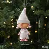 Nuevos Adornos de Plástico Rosa con Colores Pastel, Adornos Navideños de Dibujos Animados, Decoraciones Navideñas 3D Estilo Ins para Ventanas