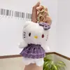 Llaveros de felpa de dibujos animados de moda, muñecos peludos lindos y peculiares, colgantes para mochila de pareja, venta al por mayor de accesorios