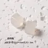Azúcar de cristal blanco en cubos, joyería hecha a mano para manualidades, cuentas cuadradas de cristal natural, accesorios para manualidades, cristal de fresa, cubo de azúcar de ágata Yanyuan