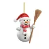 Suprimentos de Natal Boneco de Neve de Natal Único Pingente Decorativo Acrílico Pendurado Decorações de Feriado para Árvore de Natal