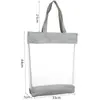 Bolsa de malla portátil con cremallera, bolsa transparente para documentos tamaño A4, bolso de mano para estudiantes, bolsa para libros, bolsa de aprendizaje, libros de texto.