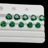 Gema en Forma de Corazón Esmeralda Corazón Verde Nano Piedra Suelta Accesorios Resistencia a Altas Temperaturas y No Decolorable Ventas Directas de Fábrica