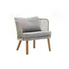 Sofá exterior de ocio, conjunto de mesa y sillas de ratán para jardín de villa en el patio, muebles de exterior para casa de huéspedes al aire libre