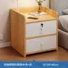 Mesa de Cabeceira Uso Doméstico Pequeno Armário de Armazenamento Simples com Fechadura Mini Armário de Armazenamento Armário de Chão para Armazenamento de Quarto Pequeno