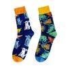Calcetines deportivos de moda personalizados de talla grande para hombre, absorbentes del sudor, para otoño e invierno, de tubo medio para mujer, envío gratuito.