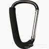 No. 16 mosquetones extra grandes de aleación de aluminio con cubierta de esponja, adecuados para colgar patines, bolsas de compras del supermercado y como hebilla en forma de D