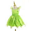 Nuevo vestido de elfo verde de Halloween, disfraz de princesa Tiana Campanilla para niños, una generación de cabello