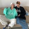 Sudadera Roora Couple Wear Ins Súper Popular Holgada Bf Perezosa Ropa Exterior Oversize Dulce Fresca para Hombre