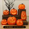Decoraciones de linternas de calabaza de Halloween, accesorios para crear un ambiente festivo, arreglos de escenas, decoraciones para entradas, bares y tiendas, decoraciones nocturnas