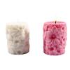 Molde de Cera para Aromaterapia Estilo Flor Rosa DIY Artesanías Geométricas de Aroma Yeso Cilíndrico Molde de Silicona