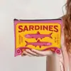 Bolsa de Maquiagem de Lona com Desenho de Menina Mais Vendida Transfronteiriça Bolsa Simples Moderna com Zíper para Guardar na Mão Bolsa de Higiene Pessoal de Grande Capacidade