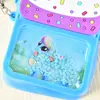 Cartera Infantil de Silicona con Arena Movediza Cero, Bolsa de Regalo, Bolso de Cuello, Bolso de Mano Versátil Lindo para Mujer, Bolsa de Almacenamiento para Cosméticos