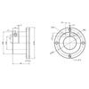 Soporte de Eje de Guía Abierto Extendido Carcasa de Rodamiento Fijo Brida de Aleación de Aluminio Eje Óptico Lineal Cuadrado Hecho en Zhejiang