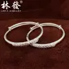 Nuevo brazalete de pavo real plata de ley 9999 brazalete de plata para niños estilo étnico brazalete de plata venta caliente regalo de plata para bebé