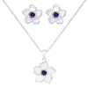 Set de Collar y Aretes Florales para Mujer Transfronterizo de Amazon 2026, Elegante y Versátil Exquisito Set de Joyería