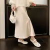 Zapatos Mary Jane Blancos Estilo Hada, Nuevos Talla Grande Puntera Redonda Suela Plana de Piel Genuina Zapatos de Ballet con Pedrería para Mujer