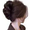 Marubeni Mascarilla para el Cabello Pinza de Agarre para Mujer Cabello Falso Moño Esponjoso de Flor Accesorios para el Cabello Moño en la Parte Posterior de la Cabeza Bucle para Rizos del Cabello Artefacto para el Cabello