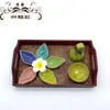 Plato de despliegue de productos para salón de belleza Plato de spa Aceitera Hotel Cuenco tailandés Plato Cuenco para aceites esenciales Traje de productos