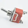 Interruptor de Palanca Rojo Kn3C-101 Pines de Tornillo 2 Pines 2 Posiciones Interruptor de Palanca de Brazo Basculante