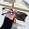 Armação de Óculos Nova e Elegante Tipo Sobrancelha Ponte Dupla Masculina Armação Sobrancelha Armação Anti-Luz Azul Óculos Fotocromáticos da Moda Sem Grau