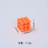 Pelota de Decompresión Colorida Cuadrado Estéreo Pegamento de Crema DIY Funda para Teléfono Móvil Pegatina para Vaso de Agua Pasador Joyería de Resina Brillante Accesorios