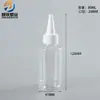 Frasco de Boca Pontuda 80ml Transparente Espessado Fabricante Pet Líquido Emulsão Reembalado Frasco Plástico 80ml Frasco de Tinta Pigmento