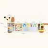 Colgante de Pared de Fieltro Tablero de Actividades Educativas para Niños, Tablero Tranquilo para Niños para Ejercitar Habilidades Manuales