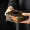 Fogareiro de Álcool de Pedra Arenito Laqueado Grande Aquecedor de Chá Novo Estilo Chinês Fabricante de Chá Doméstico Aquecedor de Chá com Vela Acessórios para Cerimônia do Chá
