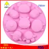 Más de 8 incluso oso hipopótamo molde de silicona para pastel gelatina galleta pastel molde para hornear DIY molde de decoración de pegamento de gota