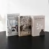 Libros decorativos falsos más vendidos transfronterizos, accesorios de decoración de lujo para el hogar, libros falsos, accesorios para fotos de sala de estar moderna, libros decorativos